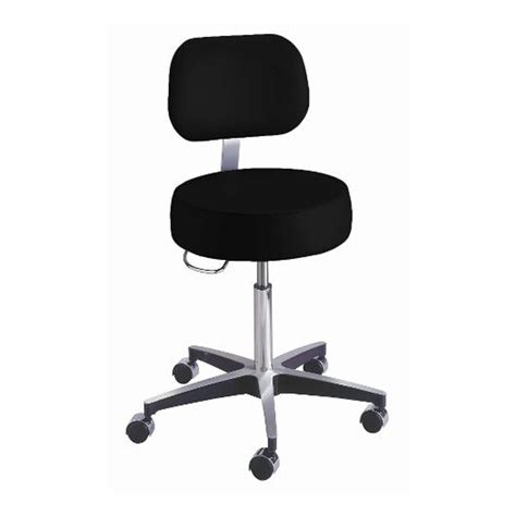 medical exam stool with back